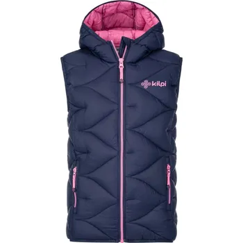 Dívčí oblečení Dívčí zateplená vesta Kilpi Tomm-JG Tmavě modrá 134
