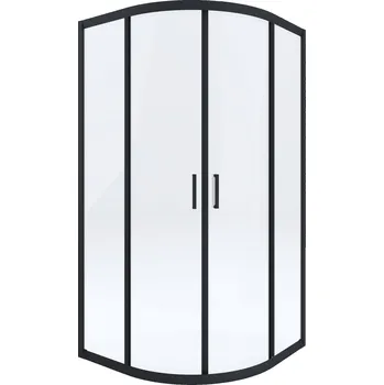 Aplomo Funkia čtvrtkruhový sprchový kout, black Rozměr koutu: 90x90cm, KYP_N51K