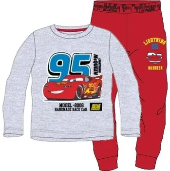 Chlapecké pyžamo Pyžamo Auta Cars šedo-červené 122