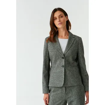 Dámské sako Tatuum DÁMSKÉ KRÁTKÉ SAKO Z PLÁTNA A ÚPLETU RIBO