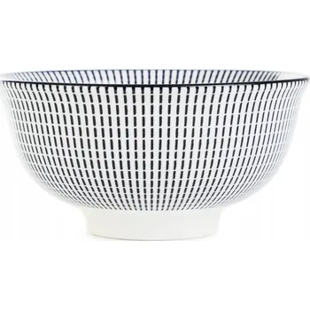 Porcelánová miska NAVIA černá 12 cm HOMLA s proužky