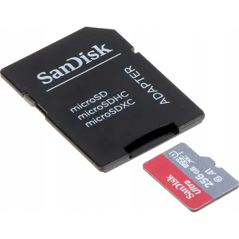 Paměťová karta Paměťová karta SanDisk 256 GB SD UHS-I A1 s adaptérem