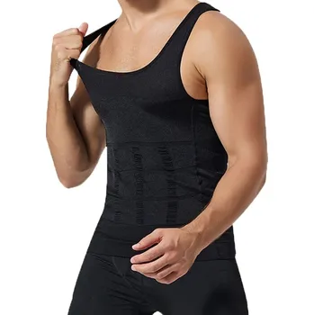 Best Fashion Pánská stahovací kompresní vesta na zpevnění trupu Velikost: XL, Barva (Varianta): Černá