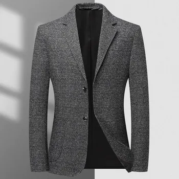 Pánské sako Best Fashion Pánské elegantní společenské sako s decentním vzorem Velikost: XL, Barva (Varianta): 210 grey