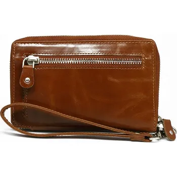 Peněženka Rovicky peněženka z přírodní lícové kůže hnědá - unisex