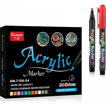 Akrylové Popisovače Fixy , 24 ks (C025)