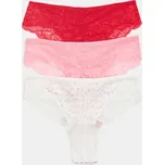 Sinsay - Sada 3 brazilských kalhotek s krajkou - vícebarevná - 578GV-MLC - 578GV-MLC-XXL