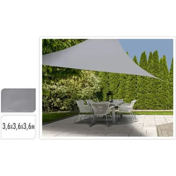 Stínicí plachta ProGarden Stínící plachta 3,6 x 3,6 x 3,6 m šedá trojúhelníková
