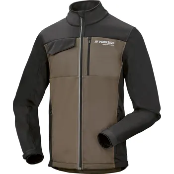 Pánská softshellová bunda PARKSIDE PERFORMANCE® Pánská softshellová pracovní bunda (hnědá, M (48/50))