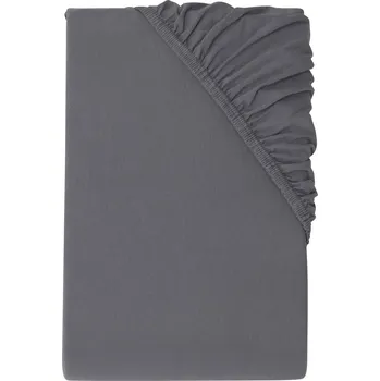 Prostěradlo SANSIBAR Napínací prostěradlo, 180-200 x 200 cm (antracitová)