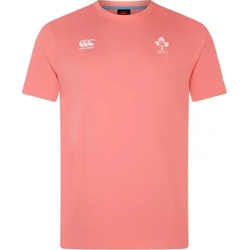 Pánské tričko CANTERBURY Irovský bavlněný tričko Team 2023 ORANŽOVÁ|RŮŽOVÁ