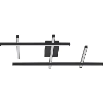 LED stmívatelné černé moderní stropní svítidlo Pace 2