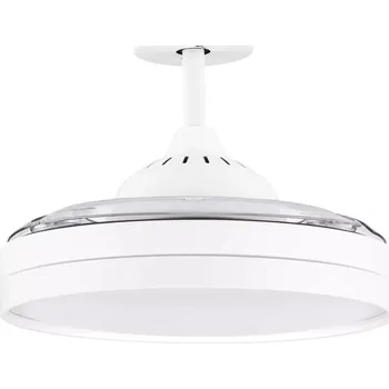 LED bílé designové stropní svítidlo Nevma s dálkovým ovládáním