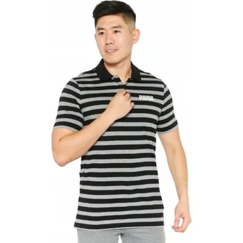 Pánské tričko R.XL PUMA TRIČKO PÁNSKÉ POLOVKA TRIČKO černé mládežnické s límcem