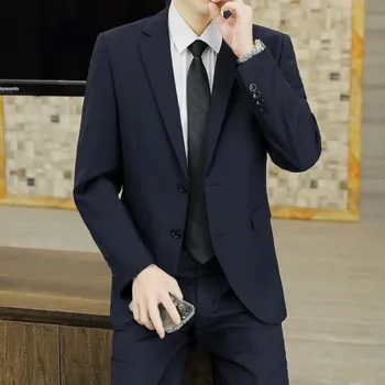 Best Fashion Pánský elegantní oblek sako + kalhoty Velikost: 3XL, Barva (Varianta): shang qing se