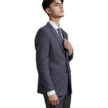 Pánský oblek Best Fashion Pánský elegantní formální oblek Velikost: M, Barva (Varianta): Tmavě šedá