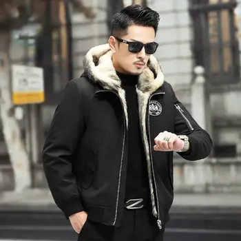 Pánský kabát Best Fashion Pánská zimní parka s teplou odnímatelnou podšívkou Velikost: 4XL, Barva (Varianta): Černá