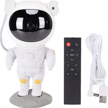 Noční světlo Projektor noční oblohy astronaut noční lampa LED bílá, dálkové ovládání
