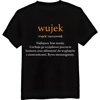 Pánské tričko Tričko Pánské Strýc Definice Bratr Mámy Černé 3XL Triko Dárek Pro Strýce