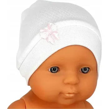 Doplněk pro panenku Obleček - čepička s mašlí pro panenku 30 cm