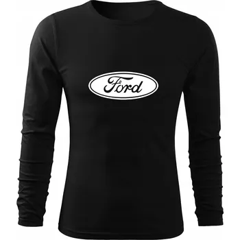 Pánské tričko Tričko s dlouhým rukávem D257 FORD FOCUS MONDEO černé pánské vel 3XL