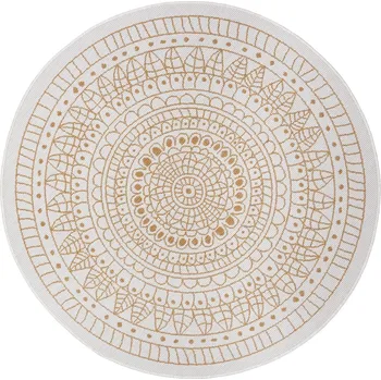 Hanse Home Kusový koberec Twin-Wendeteppiche 105797 Ochre kruh – na ven i na doma Rozměry koberců: 100x100 (průměr) kruh