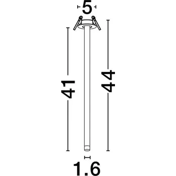 LED bílé moderní stropní svítidlo Stilvi 44