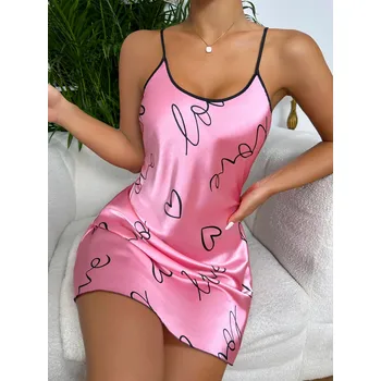 Best Fashion Pohodlná dámská noční košilka Velikost: L, Barva (Varianta): Růžová