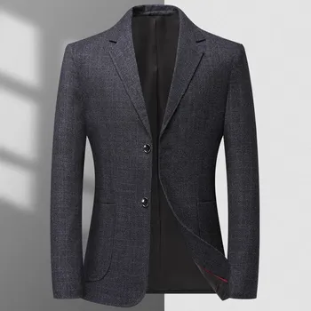 Pánské sako Best Fashion Pánské společenské kárované sako Velikost: L, Barva (Varianta): 4hao lan hui