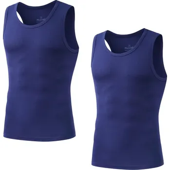 Best Fashion Pánské kompresní sportovní tílko – 2 ks balení Velikost: M, Barva (Varianta): V01-2pcs-dark blue