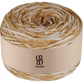 Příze Příze 55% bavlna Béžovo-bílá melanž 50g 110m