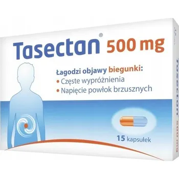 Lék na žaludek, slinivku a játra Kapsle Valeant Tasectan 500 mg 15 ks proti průjmu