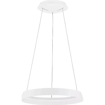 LED stmívatelný bílá designový lustr Ormi