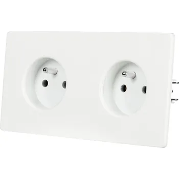 Elektrická zásuvka Elektrická Zásuvka zásuvka do zdi AMPERA bílá
