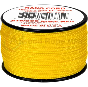 Vybavení pro přežití ARM 36 NANOCORD 0,75mm. 300' Žlutá NS04-ŽLUTÁ