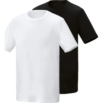 Pánské tričko PARKSIDE® Pánské triko, 2 kusy (černá/bílá, XL (56/58))