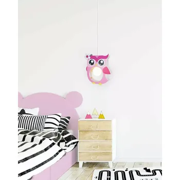 Dětské svítidlo Dětský lustr sova