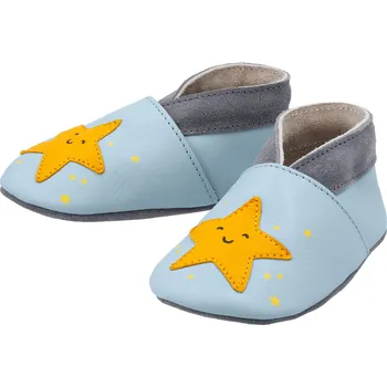 Capáčky lupilu® Dětské kožené capáčky (modrá, 20/21)