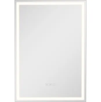 Koupelnový nábytek Vevor Zrcadlová skříňka 50×70 cm, zap./nást., 3-barevné led, poličky