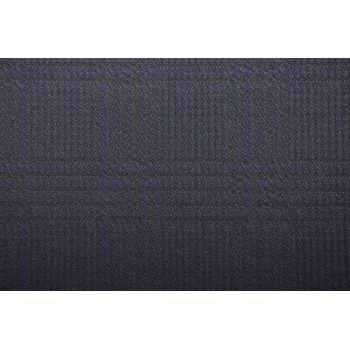 Silnější kostýmový úplet v tmavě modré barvě s motivem kostky TI136