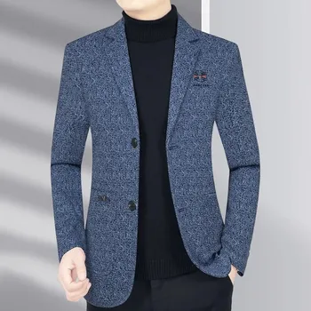 Best Fashion Pánské elegantní sako pro společenské akce Velikost: 3XL, Barva (Varianta): Modrá