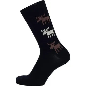 Dámské termoprádlo Merino ponožky Moose black, Bengt & Lotta Švédsko Černá 40/45