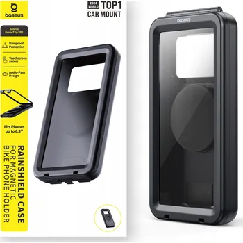 Pouzdro na mobilní telefon BASEUS VODĚODOLNÉ POUZDRO NA TELEFON DO DRŽÁKU NA KOLO 6,9” PEVNÉ