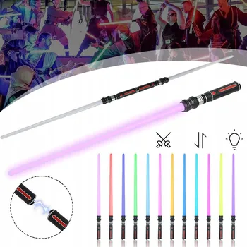 Dětská zbraň SVĚTELNÝ MEČ RGB, 12 BAREV, SIMULACE ZVUKU FILMOVÉ BITVY