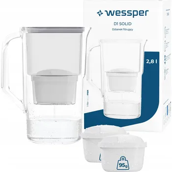 Filtrační konvice Filtrační konvice Wessper D1 SOLID 2,8l šedá + 3x filtr