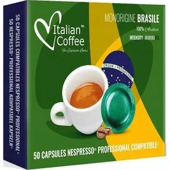 Kapsle do Nespresso Pro Italian Coffee Arabica Brasile 50 ks