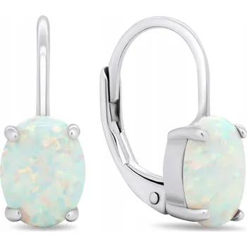 Náušnice Brilio Silver Elegantní stříbrné náušnice se syntetickými opály EA373W