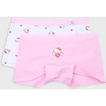 Dívčí spodní prádlo Sinsay - Sada 2 boxerek Hello Kitty - růžová - 671GW-30X - 671GW-30X-U13