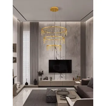 Luxusní lustr Stellar 3 zlatá