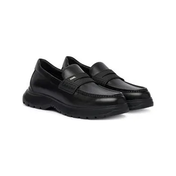 Pánská móda Loafersy KARL LAGERFELD Magnus KL10610 Černá 45